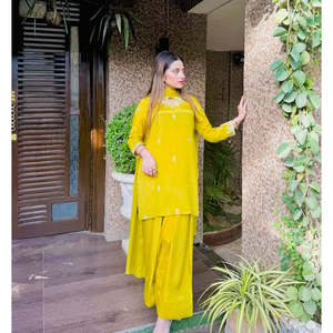 ชุด dupatta สำหรับงานปาร์ตี้ชุดงานพรอมสำหรับนักออกแบบ - Product Image 4