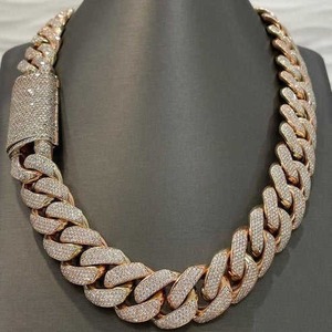 Chaîne Hiphop en Diamant de Qualité Exceptionnelle, Collier Tendance et Élégant pour Hommes et Femmes, Bijou Urbain et Streetwear - Product Image 4