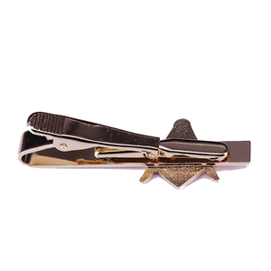 Gemelos y Pasadores de Corbata Masónicos, Masón, Maestro Masón, Diseño 3D en Color Dorado, Regalia de Alta Calidad, Marca Personalizada, Pasadores de Corbata Nuevos - Product Image 3