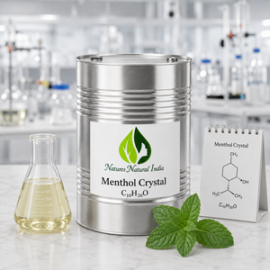 Cristaux de menthol naturel 100% pur, huile essentielle de menthe poivrée pure, fabricant, fournisseur et exportateur en gros d'ingrédients aromatiques chimiques en Inde - Product Image 4