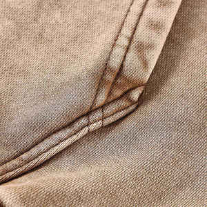 Pulls à capuche en molleton brodés effet délavé, coupe classique, manches longues, couleur unie, 100 % coton, écologiques – Collection Hiver, Vente Flash - Product Image 5