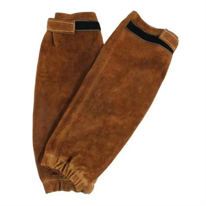 Mangas de cuero para soldar, resistentes, para protección de brazos, con forro de algodón de 7 oz, antideslizantes - Product Image 5