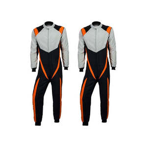 Traje de Carreras de Karts Resistente, Rodillas Reforzadas, Tela Exterior Antiabrasión, Spandex/Algodón Transpirable, Diseño Unisex para Todas las Estaciones - Product Image 5