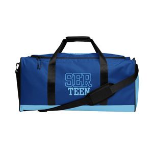 Bolsa de Deporte Azul para Adolescentes, Bolsa de Viaje, Bolsa Deportiva Espaciosa, Bolsa de Fin de Semana con Correa de Hombro Ajustable - Product Image 1
