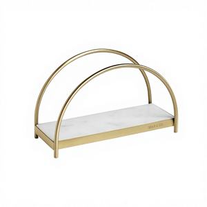 Modern Luxury Indian Design Metal Napkin Case Stand Creative Top Demanded Tabletop <b>Tissue</b> Paper Holder for Weddings Creative - Product Image 4