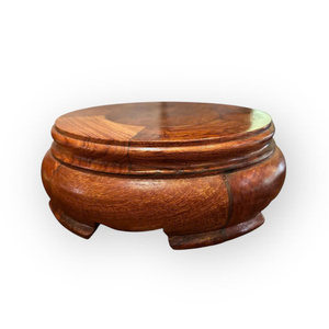 Support d'exposition en bois de rose massif, de 20 cm de hauteur. - Product Image 3