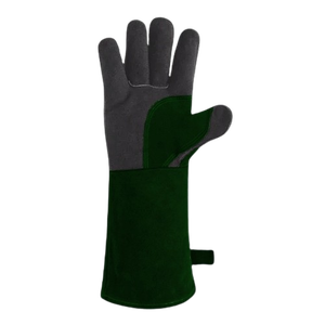 Gants de sécurité robustes en cuir de vachette pleine fleur avec protection du pouce et de la paume, protection industrielle des mains pour la construction, le barbecue et le soudage - Product Image 4