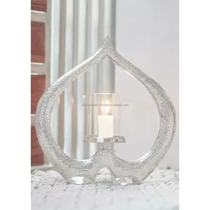 Porte-bougie moderne pour centre de table, décoration élégante, porte-bougie décoratif pour le salon, style Zahid - Product Image 2