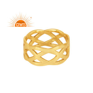 แหวนประดับ925เงินสเตอร์ลิง18K ชุบทอง18K เป็นของขวัญสำหรับผู้หญิง - Product Image 4