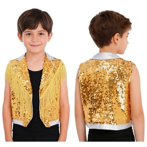 ชุดเสื้อกั๊กสำหรับเด็กผู้ชายอายุ 6-16 ปี สำหรับการแสดงเต้นแจ๊สบนเวที ออกแบบเองได้ ผลิตโดยผู้ผลิตสำหรับชุดฝึกซ้อมเต้น - Product Image 2