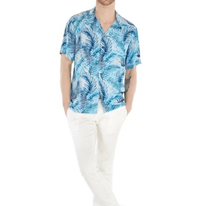 Chemises décontractées légères de haute qualité à imprimé hawaïen, en tissu tricoté respirant, style plage estival, coupe décontractée - Product Image 2