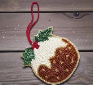 Décoration murale ethnique indienne artisanale en forme de Zari avec broderie de perles pour festivals, maison et temple - Product Image 2