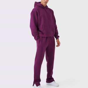 Conjunto Deportivo Informal de Chándal Estampado 100% Algodón para Hombre y Mujer, para Gimnasio, Fitness, Entrenamiento, Secado Rápido, Ecológico, Color y Talla Personalizables - Product Image 1