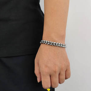 Bracelet à maillons en moissanite brillante sertie griffe, en argent 925, certifié GRA, plaqué or rose, unisexe, style Hip Hop, pour fête de remise de diplôme - Product Image 6