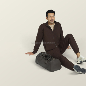 Nardon Apparel's High Quality 330 Gram <b>Weight</b> Autumn Winter Solid Full-Zip Hoodie <b>Stand</b> Collar Custom Logo High Street Style - Product Image 1