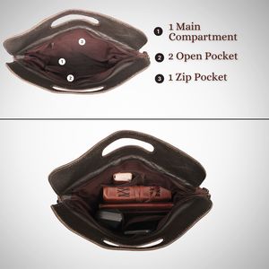 Bolso Tote Estilo Boho Western para Mujer – Parte Superior de Cuero Genuino Grabado con Tela Tejida Azteca Turquesa y Flecos - Product Image 3