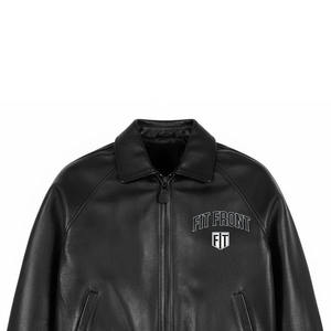 เสื้อแจ็คเก็ตหนังแท้สำหรับผู้ชาย คุณภาพพรีเมียม กันลม กันน้ำ สีพื้น มีทุกขนาด ราคาดีที่สุด - Product Image 4