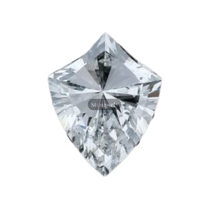 เครื่องประดับเพชรปลูกในห้องปฏิบัติการสร้างรูปโล่ Def VVS VS1 1CT 0.5CT 2CT ได้รับการรับรอง HPHT CVD iggia ทรงหลวม - Product Image 1