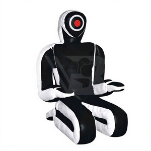 Brasilianischer Jiu-Jitsu Dummy aus Leder, Sanda MMA Kampf-Trainingspuppe mit Scharniertechnologie, Judo-Ringer Stofftasche - Product Image 2