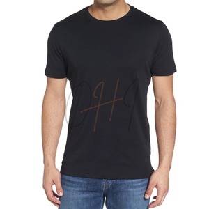 Camiseta Premium para Hombre, Negra, Oversize, de Algodón Tie-Dye, Transpirable, 320g, Cuello Redondo, Manga Corta, Estilo Minimalista Urbano - Product Image 2