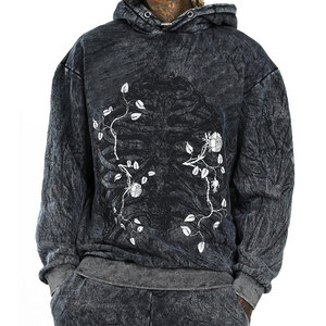 เสื้อฮู้ดดี้ปักลาย 500gsm Finch Garment Acid Wash คุณภาพเยี่ยมสำหรับการผลิตเสื้อผ้า ดีไซน์วินเทจสุดฮิตประจำปี 2025 - Product Image 5