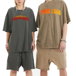 Conjunto Deportivo de Verano de Alta Calidad para Hombre, 100% Algodón Ecológico, Transpirable, para Entrenamiento y Jogging, 2 Piezas, Camiseta y Pantalones Cortos - Product Image 6