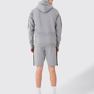 Conjunto de Sudadera con Capucha y Pantalones Cortos para Hombre, Transpirable, de Alta Calidad, con Estampado, Nuevo en Stock, Hecho en Pakistán, Poliéster/Algodón, Talla Grande para Verano - Product Image 5