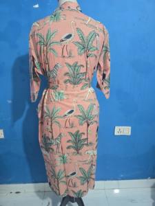 Vêtements de nuit pour femmes, tenue de plage et de détente, kimono en coton fait main, robe kimono en coton indien, peignoir léger - Product Image 6