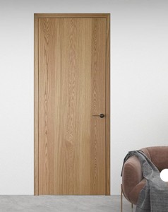 Porte intérieure simple en bois pré-fabriquée, style ferme, avec isolation acoustique pour chambre, finition MDF et placage teck acajou, pour une intimité optimale - Product Image 3