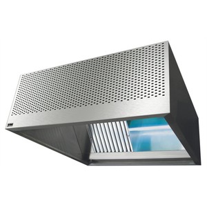 3JW-983777UV VIM NOVAX UV 90/10 Cocina comercial Fabricación de acero 400 L 1500 Av 3000 mm Campana soldada Doble - Product Image 3