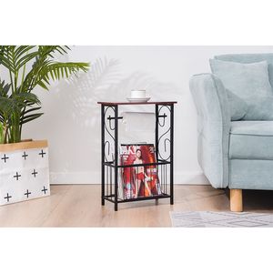 Tavolino da Bagno Multifunzionale Contemporaneo, Tavolino Laterale per Divano, Tavolo da Caffè e Tè in Vetro XH per Soggiorno - Product Image 4