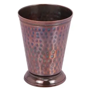 Set of 4 Solid Copper Mint Julep Cups with Straws Stainless Steel <b>Moscow</b> <b>Mule</b> <b>Mugs</b> by Axiom Home Accents Pure Cup - Product Image 6