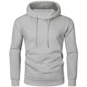 Haut à capuche pour homme, design streetwear, vente directe usine, coupe classique, 100% coton molletonné, modèle très demandé - Product Image 3