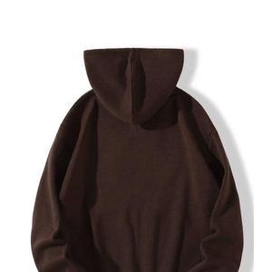 เสื้อฮู้ดซิปผู้ชายผ้าฝ้าย 100% ทรงโอเวอร์ไซส์  โลโก้ตัวอักษรประดับเพชรด้านหน้า  OEM เสื้อผ้าลำลองสำหรับฤดูหนาว - Product Image 2