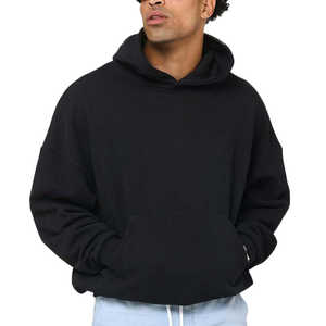 Sudadera con Capucha Retro Estilo Urbano, Negra, para Invierno, ODM, con Estampado Gráfico, para Hombre y Mujer, Informal, de Poliéster/Algodón - Product Image 6