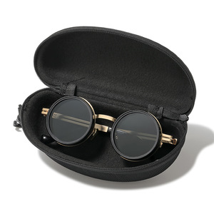 Gafas de Sol Polarizadas Hechas a Mano con Montura Completa, Brillo Ajustable Giratorio, Marco Metálico de Moda, Unisex, Blanco, Rojo, Champán - Product Image 4