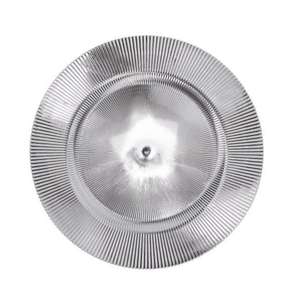 Assiette de présentation argentée de 12 pouces pour restaurant, en métal, réutilisable, résistante au lave-vaisselle, très vendue - Product Image 4