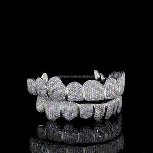 925สเตอร์ลิงเงินหรูหราตัดเพชรโมอิสซาไนต์ทรงกริลสเตอร์วิจิตรเครื่องประดับสำหรับร่างกาย - Product Image 2