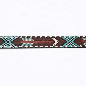 New Arrival Genuine <b>Leather</b> Western Hand <b>Tooled</b> and Hand Painted <b>Belts</b> Real Handmade <b>Tooled</b> <b>Leather</b> Unisex Waist <b>Belts</b> - Product Image 2