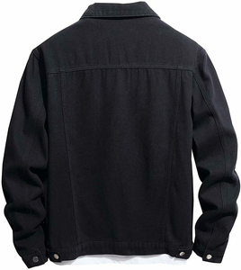 Custom Made <b>Men's</b> <b>Denim</b> <b>Jacket</b> 100% Cotton Button Front Windproof & Breathable Customizable Color/Size Plus Size Winter Ready - Product Image 3