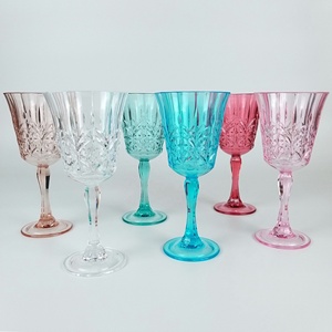 Unbreakable Plastic Royal Crystal Cut Wine <b>Glass</b> <b>Goblet</b> Tritan Wine <b>Glass</b> - Product Image 6