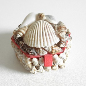 Seashell <b>ring</b> box beach decor organizer handcrafted sea shell <b>boxes</b> keepsake trinket storage - Product Image 5