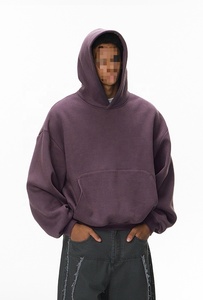 Sudadera con Capucha Oversize Personalizada CAULT ARRAY Estilo Hip Hop con Cremallera, 100% Algodón Felpa 450gsm Transpirable, Vintage para Hombre, Invierno - Product Image 2