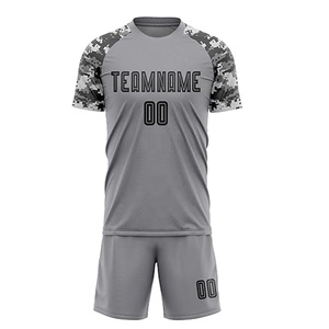 Maillot de football américain gris pour homme, manches courtes, impression sublimée, évacuation de l'humidité, respirant, anti-UV, col rond, coupe classique - Product Image 1