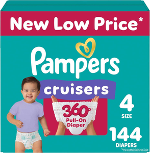 ผ้าอ้อมเด็กสำเร็จรูป แพมเพิส ครุยเซอร์ส 360 ไซส์ 4 จำนวน 144 ชิ้น ป้องกันการรั่วซึมได้ถึง 100% - Product Image 5