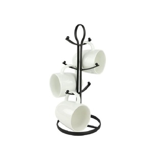 High Arrival Decorative Metal Iron Mug Holder Ideal For Displaying Coffee Cups And Utensils In Dining Rooms Or Coffee <b>Corners</b> - Product Image 4