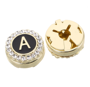 <span class=keywords><strong>Gemelos</strong></span> con inicial A de diamantes de imitación dorados - <span class=keywords><strong>Gemelos</strong></span> de esmalte de cristal con letras para <span class=keywords><strong>camisa</strong></span> de vestir para hombre - Product Image 5