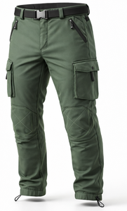 กางเกงคาร์โก้ผ้าเนื้อนุ่ม น้ำหนักเบา กันน้ำ สำหรับเดินป่า ปีนเขา ผู้ชาย ขายส่ง มีหลายกระเป๋า - Product Image 2