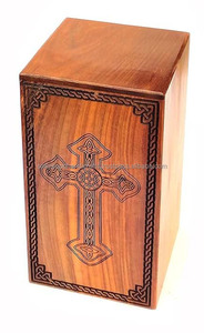 Urnas de madera, urna de cremación para adultos, urna pulida de madera hecha a mano, urnas funerarias, urna de entierro a bajo precio - Product Image 2