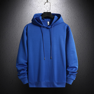 Sweat-shirt à capuche uni pour homme, coupe classique, 100% coton, vêtements décontractés d'hiver, impression numérique - Product Image 6